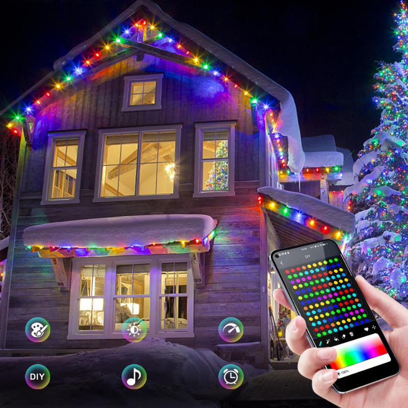 LIGHT MAGIC | Färgglada RGB-strålkastare Juldekoration för festliga stunder