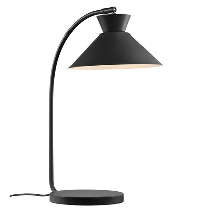 EleganceCurve Bordslampa | Lyxig Svart Bureaulampa - Elegant och Modern