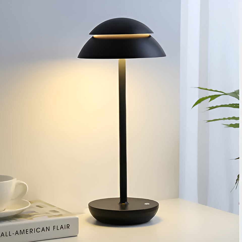 Aura Lite | Dimbar trådlös LED-bordslampa med elegant skärm