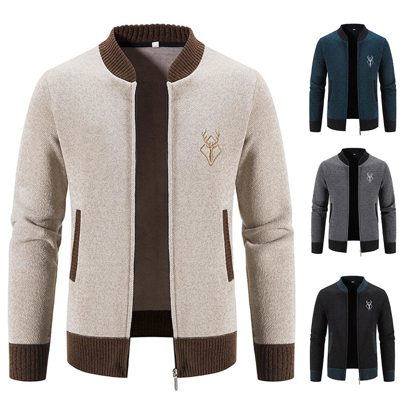 Magnus | Varm Cardigan med dragkedja