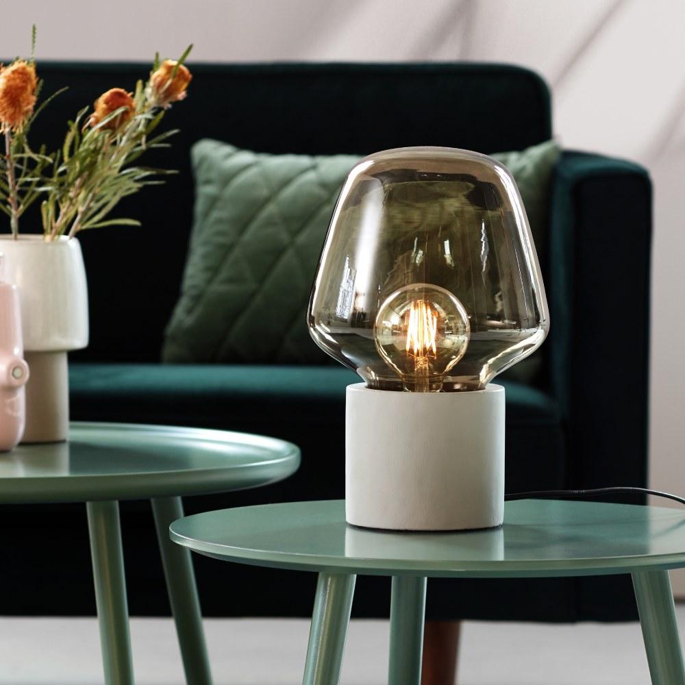 Luminex Mini Bordslampa | Elegant och Kompakt med Färgat Glas