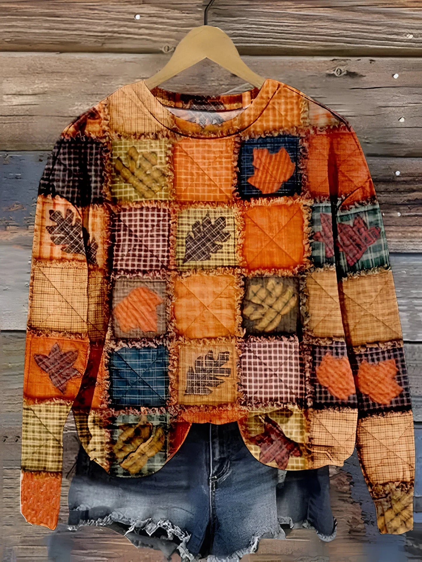 Zarela | Patchwork Printed Sweater