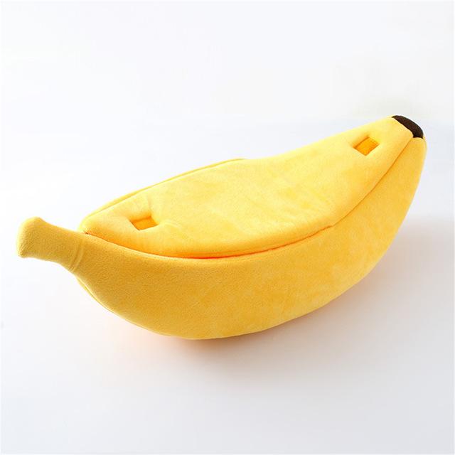 BANANA-BED | Lekfull & Bekväm Hundsäng för Små Furry Vänner